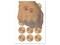 Paw Prints Pair Dog Cat Temporary Tattoo Water Resistant Fake Body Art Set Collection (1 Sheet)